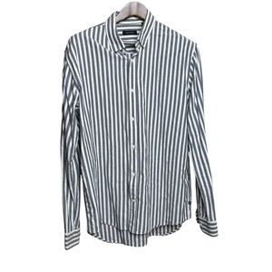 Matinique Matrostol Men's XXL Button Up Shirt Striped Casual Summer Prep Minimal